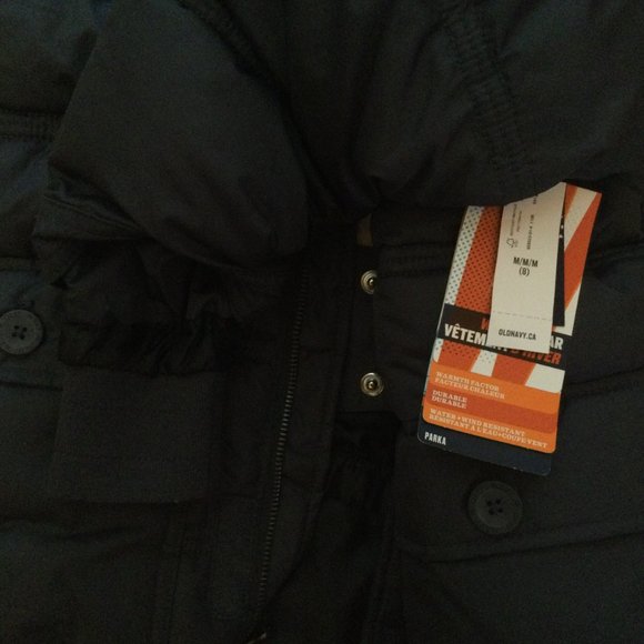 Old Navy Boys Go-Warm Faux Fur Hooded Parka Coat - Picture 4 of 4